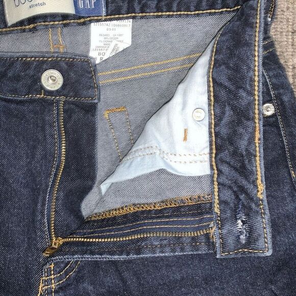Gap Womens Size 8‎ Boot Cut Denim Jeans Blue Dark Wash Pockets Stretch - Picture 2 of 8